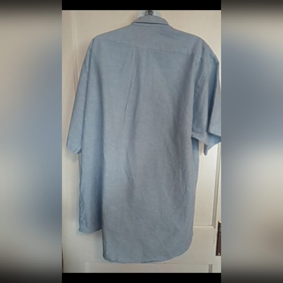 🛍️ BUNDLE ONLY 🛍️ PURITAN MEN'S BLUE SHORT SLEEVE SHIRT - Picture 4 of 6